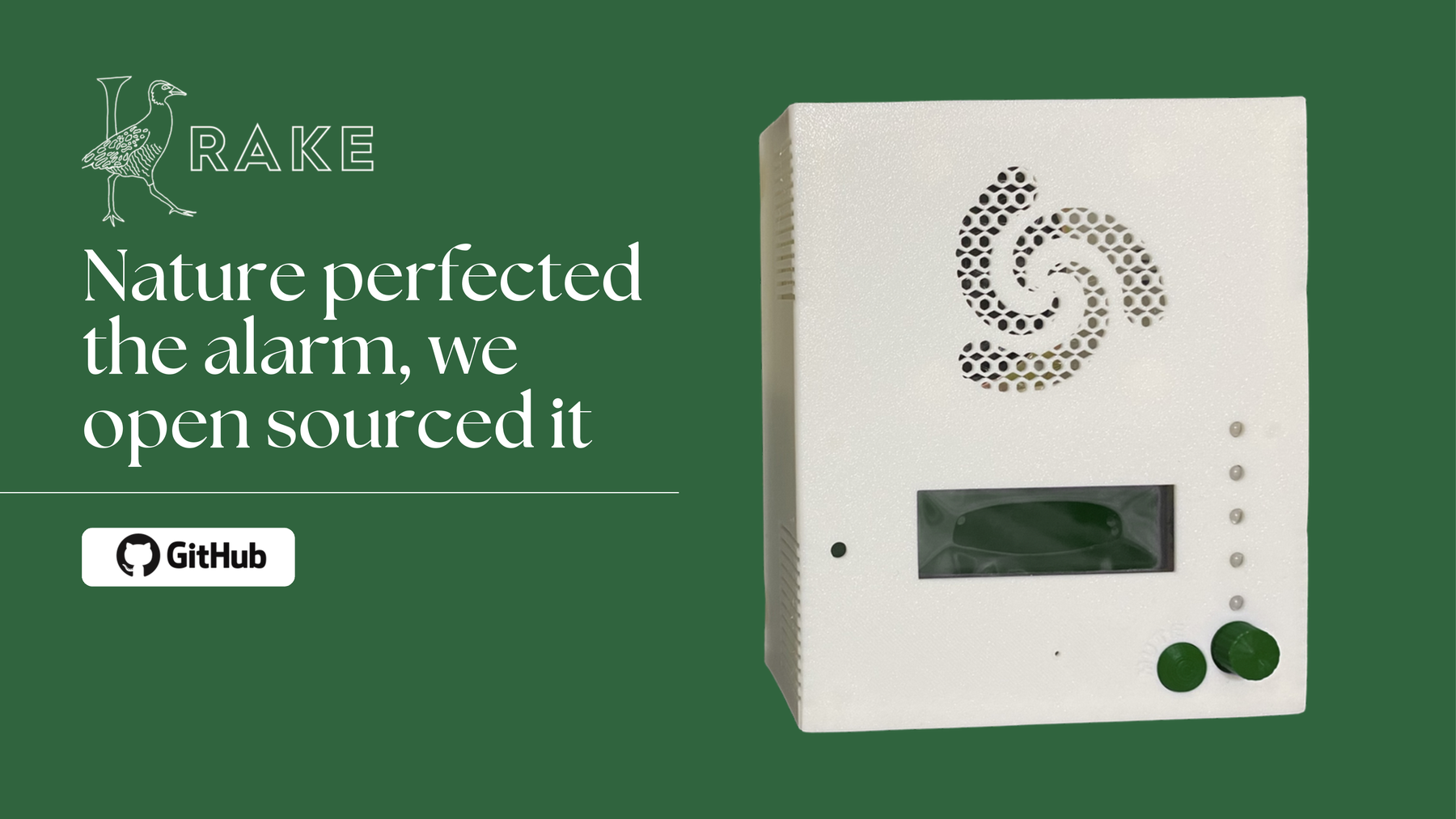 Nature perfected the alarm, we open sourced it